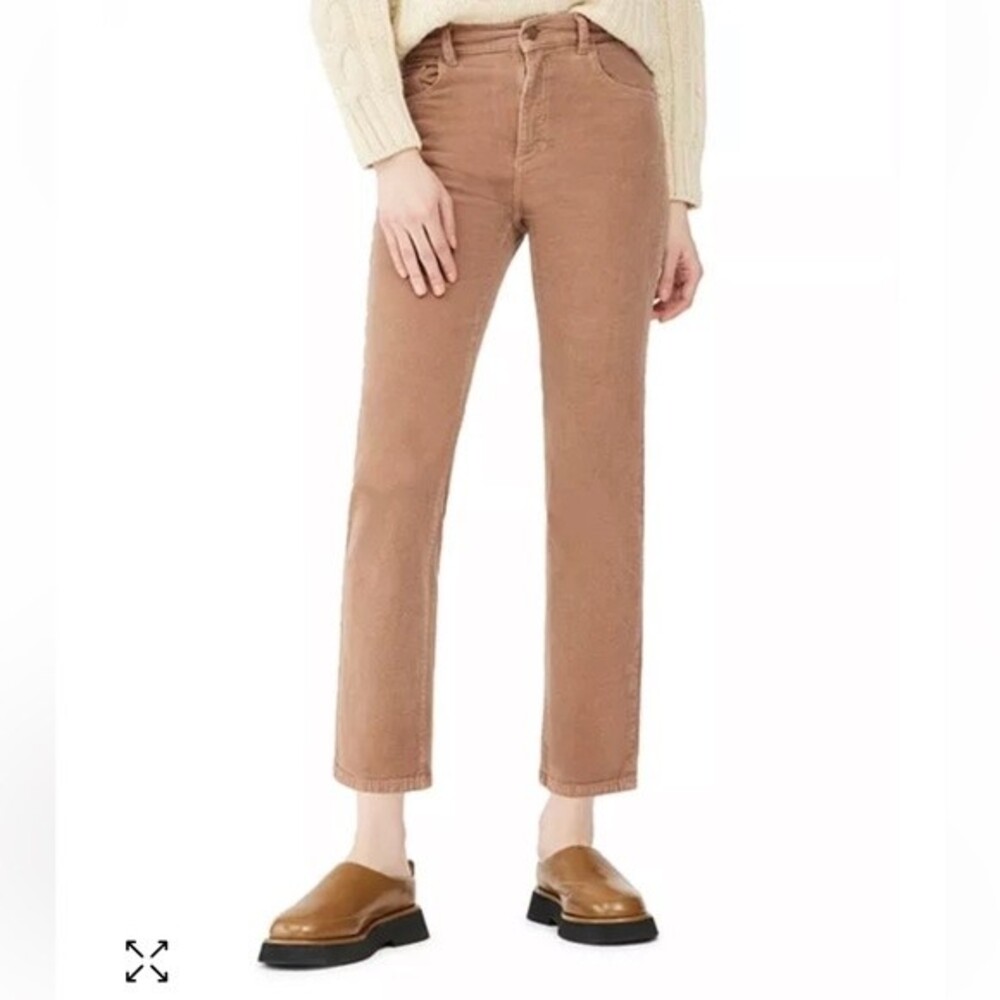 Patti High Rise Straight Leg Jeans In Teddy Taupe size 25